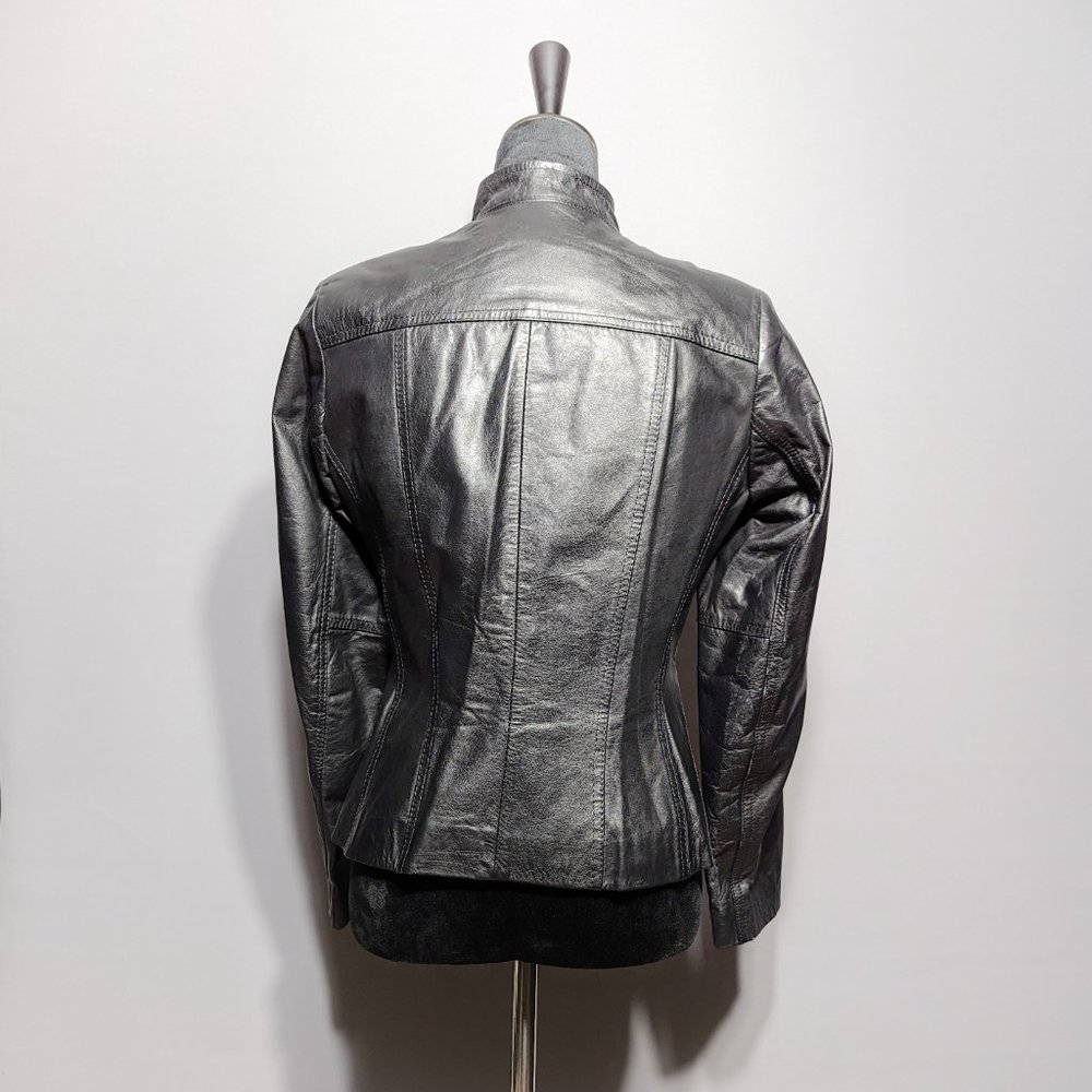 Black Leather Jacket - Picture 3 of 3